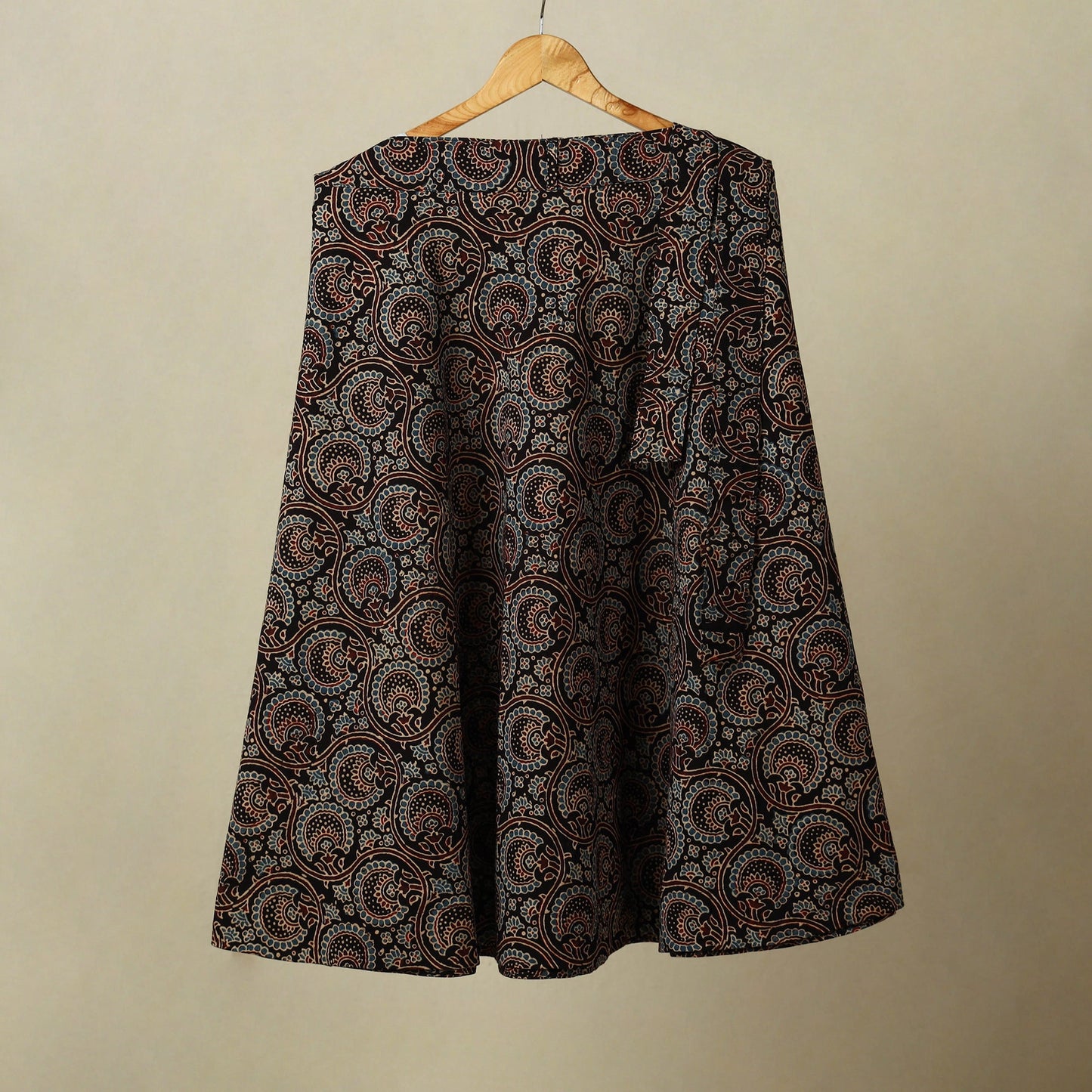 Black - cotton wrap around skirt 32 - handcrafted