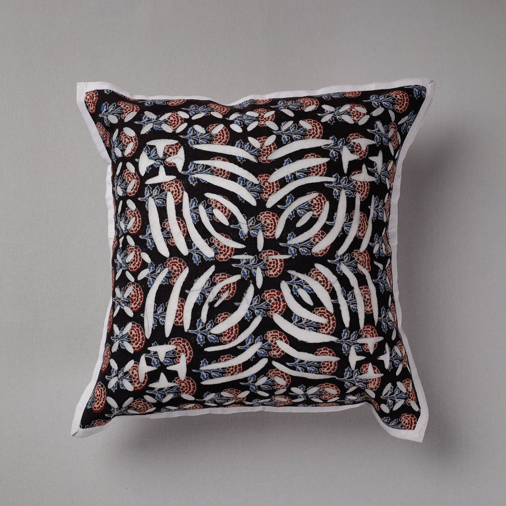  Cutwork Cotton Applique Cushion Cover