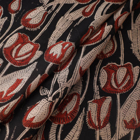 Ajrakh Dabu Bagru Block Print Handloom Chanderi Silk Fabric