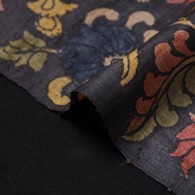 Black - desi tussar silk handpainted srikalahasti pen