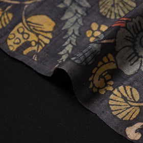 Black - desi tussar silk handpainted srikalahasti pen