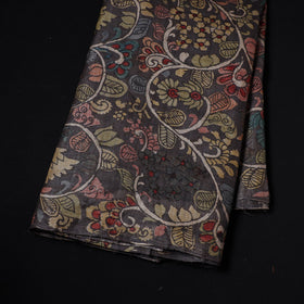 Black - desi tussar silk handpainted srikalahasti pen