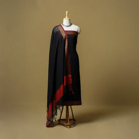 Dharwad cotton 3pc unstitched dress material with border 07