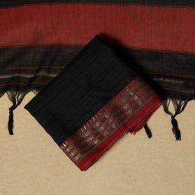 Dharwad cotton 3pc unstitched dress material with border 12