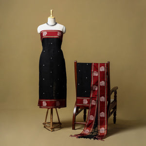 Dharwad cotton 3pc unstitched dress material with border 30