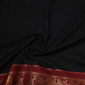 Dharwad cotton fabric with border 19 - handcrafted