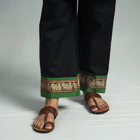 Black - dharwad cotton kurta with palazzo & dupatta set