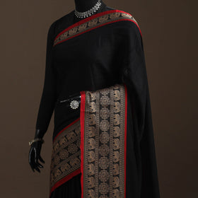 Dharwad cotton saree with border 03 - handcrafted