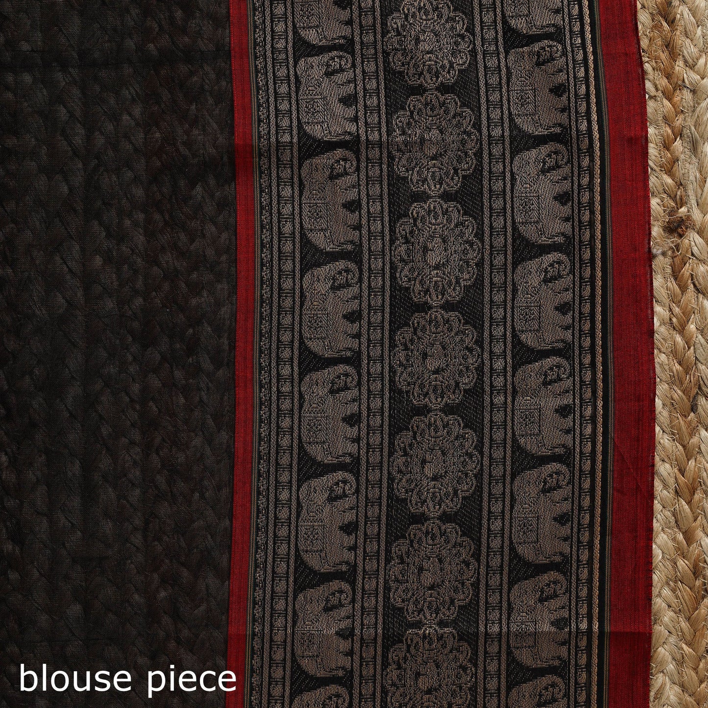 Dharwad cotton saree with border 03 - handcrafted