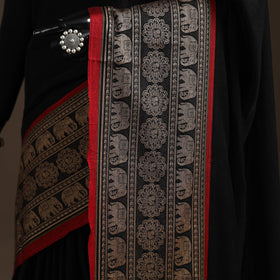 Dharwad cotton saree with border 03 - handcrafted