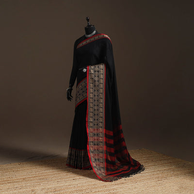 Dharwad cotton saree with border 03 - handcrafted