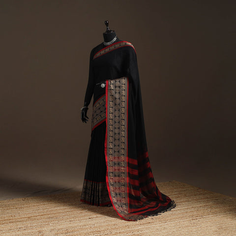 Dharwad cotton saree with border 03 - handcrafted