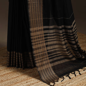 Dharwad cotton saree with border 04 - handcrafted