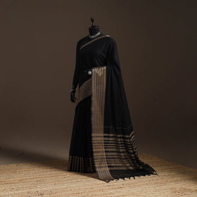 Dharwad cotton saree with border 04 - handcrafted