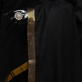 Dharwad cotton saree with border 23 - handcrafted