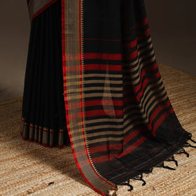 Dharwad cotton saree with border 30 - handcrafted