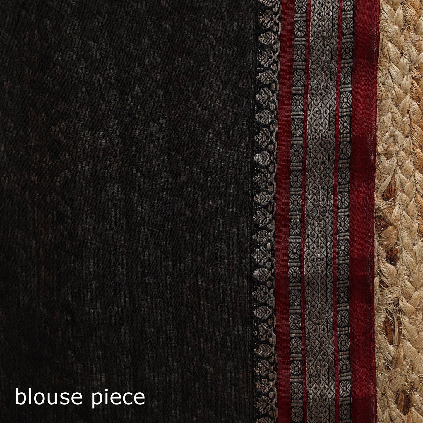 Dharwad cotton saree with border 36 - handcrafted