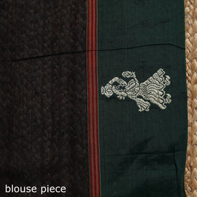 Dharwad cotton saree with border 39 - handcrafted
