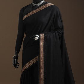 Dharwad cotton saree with border 42 - handcrafted