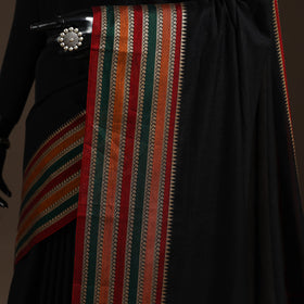 Dharwad cotton saree with border 43 - handcrafted