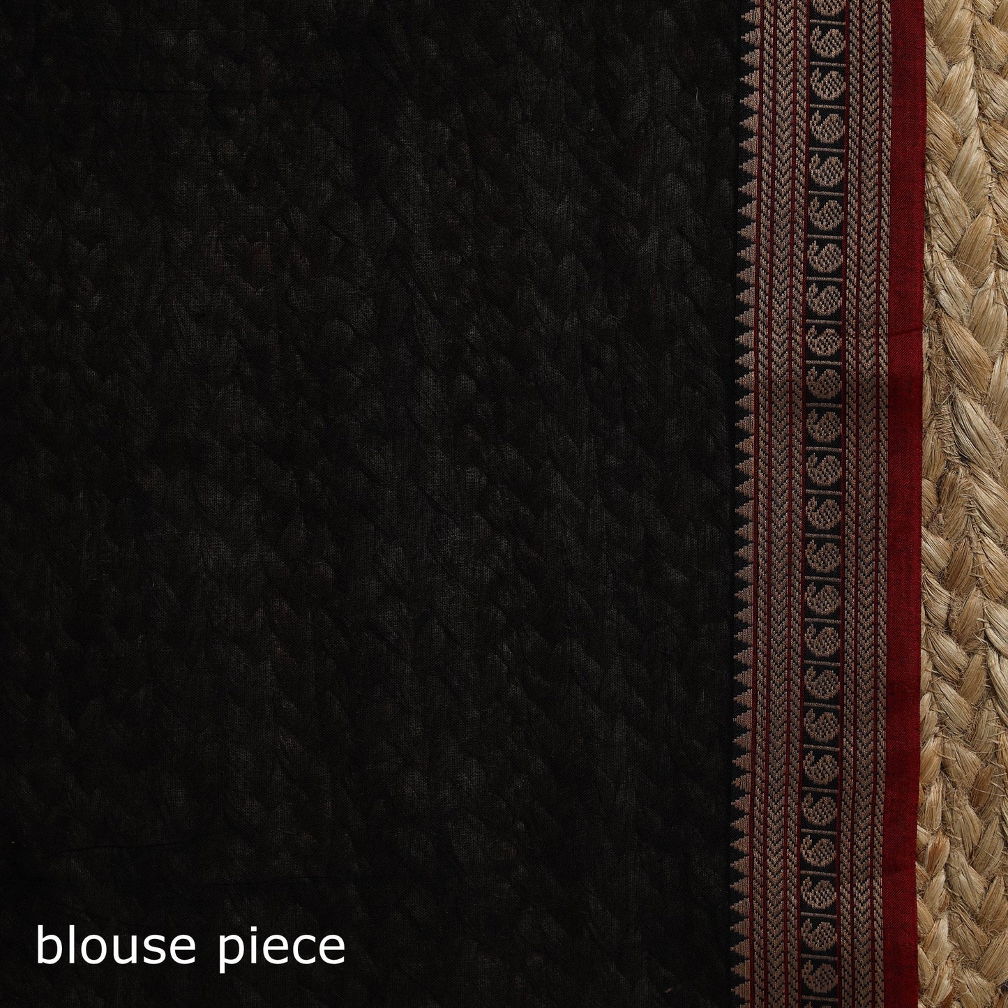 Dharwad cotton saree with border 46 - handcrafted