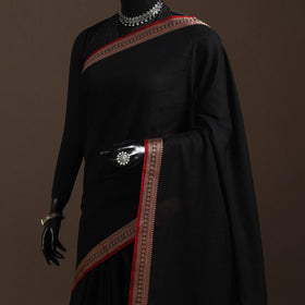 Dharwad cotton saree with border 46 - handcrafted