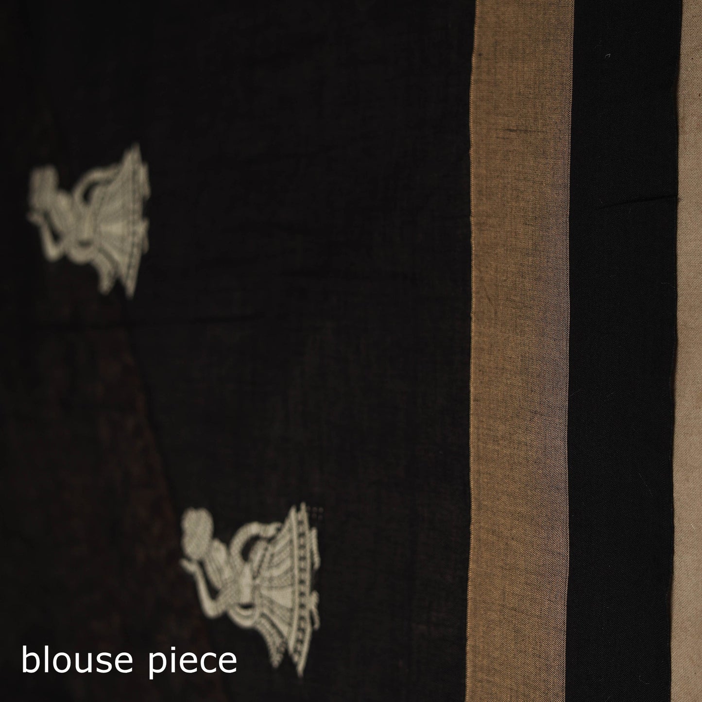 Dharwad cotton saree with border 26 - handcrafted