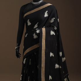 Dharwad cotton saree with border 26 - handcrafted