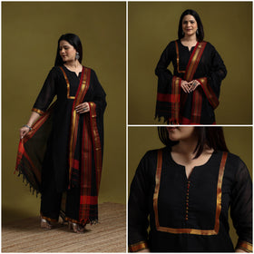 Dharwad cotton suit set with dupatta for women 15