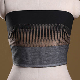 Dharwad weave cotton blouse piece 23 - handcrafted