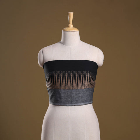 Dharwad weave cotton blouse piece 23 - handcrafted