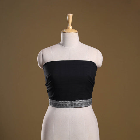 Dharwad weave cotton blouse piece 32 - handcrafted