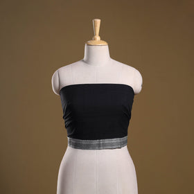 Dharwad weave cotton blouse piece 32 - handcrafted