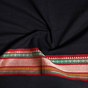 Dharwad weave cotton blouse piece 33 - handcrafted
