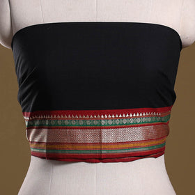 Dharwad weave cotton blouse piece 33 - handcrafted