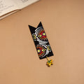 Dot art mandala handpainted wooden bookmark 02 - handcrafted