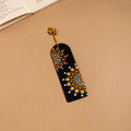 Dot art mandala handpainted wooden bookmark 18 - handcrafted
