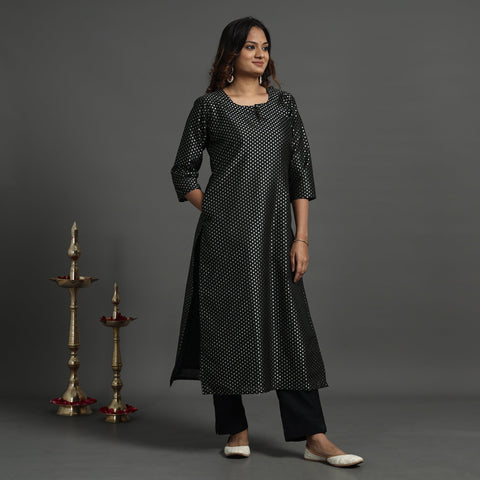 Buy Elegant Banarasi Brocade Silk Kurta with Pant Set Online at iTokri.com