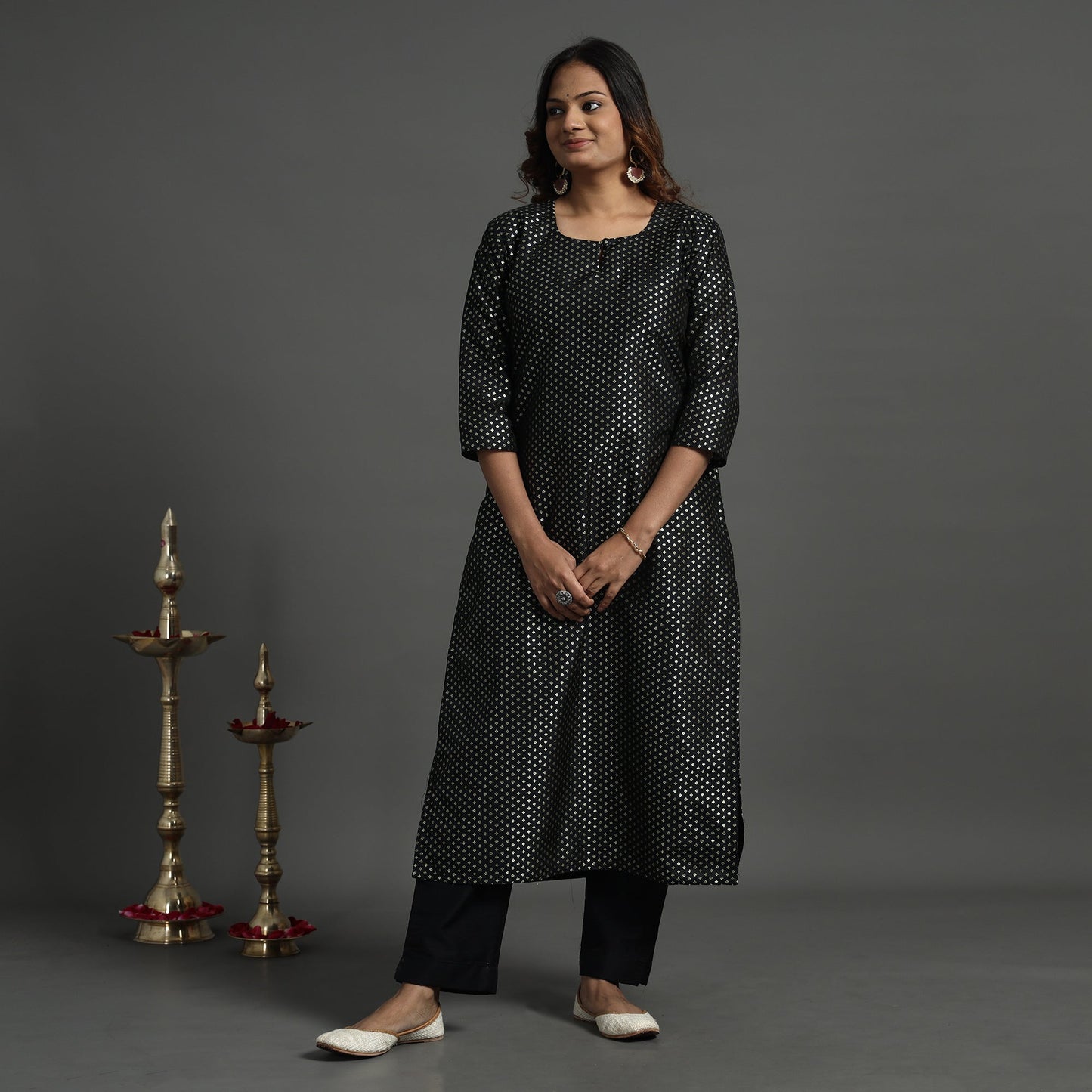 Buy Elegant Banarasi Brocade Silk Kurta with Pant Set Online at iTokri.com