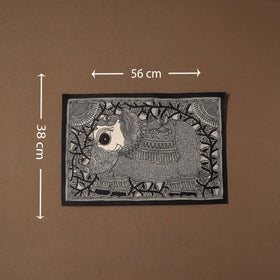 Handpainted madhubani painting by hira devi (15 x 22 in) 24