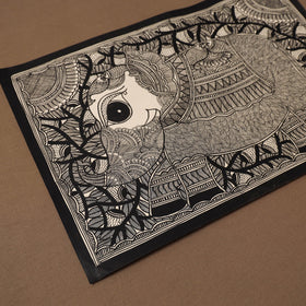 Handpainted madhubani painting by hira devi (15 x 22 in) 24