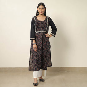 Exclusive Hand Zardozi Embroidery Mul Cotton Kurta for Women