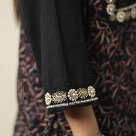 Exclusive Hand Zardozi Embroidery Mul Cotton Kurta for Women