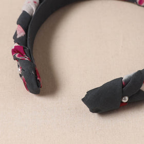 Fabart braided hair band with bead work 41 - handcrafted