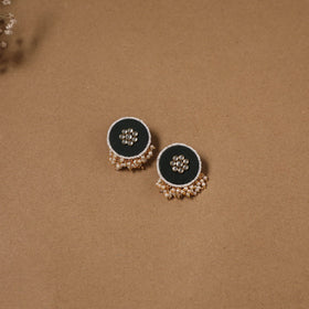 Fabart kundan earrings & maang tikka set 12 - handcrafted