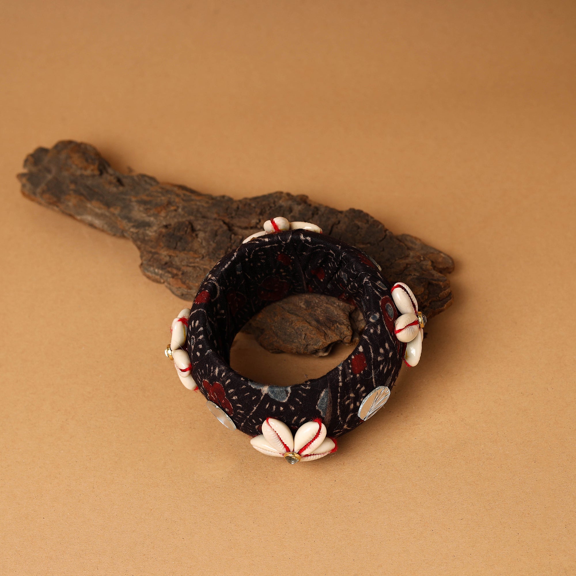  Fabart Shell & Mirror Work Handmade Bangle