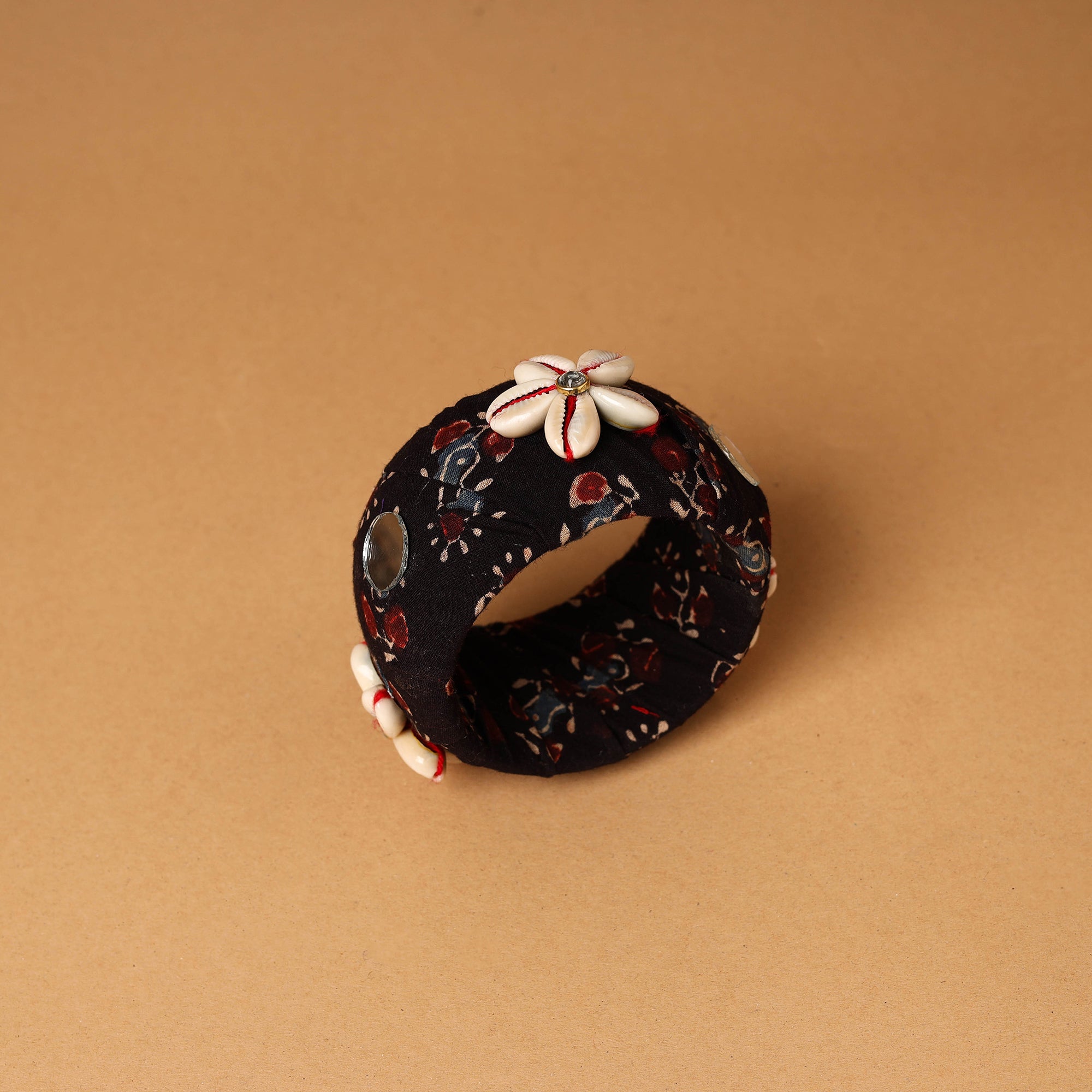 Buy Fabart Shell & Mirror Work Handmade Bangle