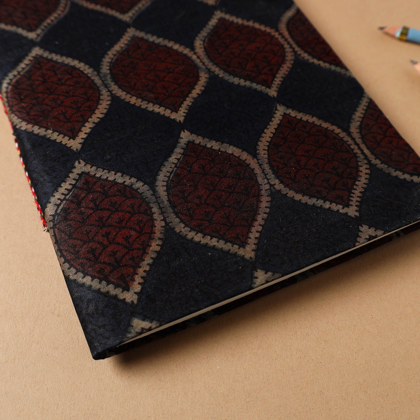 Ajrakh Fabric Cover Handmade Paper Notebook