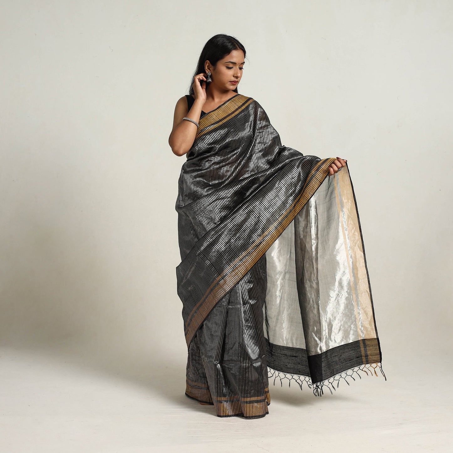  Bhagalpuri Handloom Tussar Silk Saree 