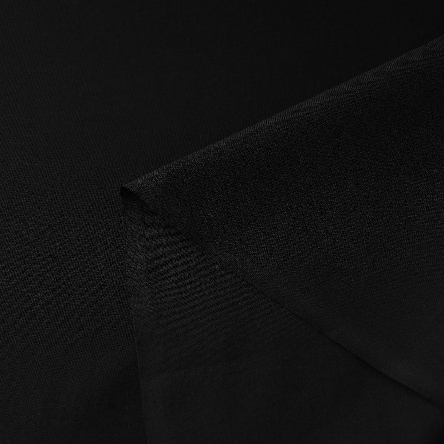 Black Flex Cotton Prewashed Plain Fabric 